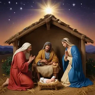 merry christmas nativity images free