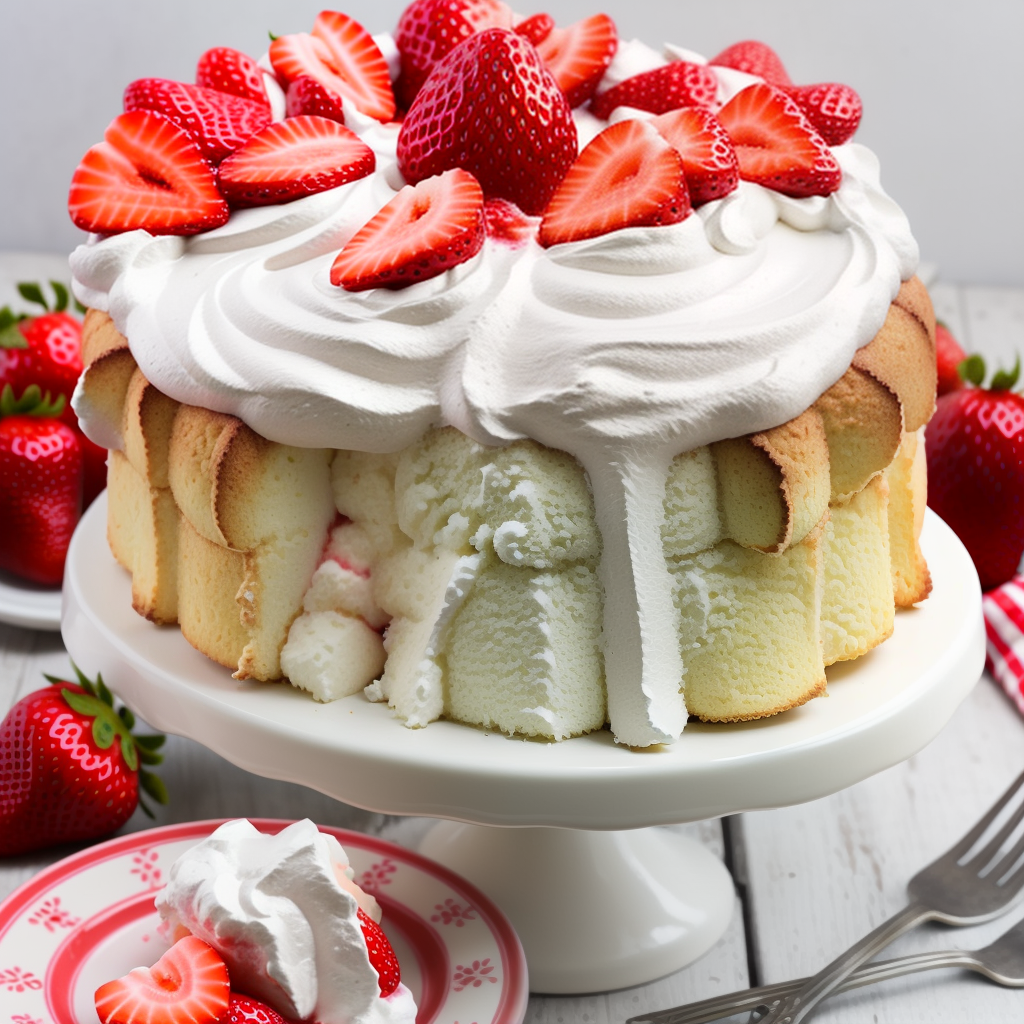 angel food cake strawberry shortcake