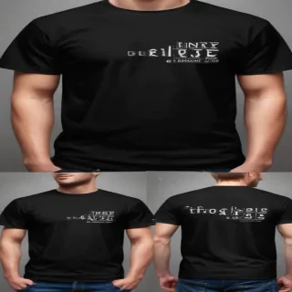 black t shirt mockup free