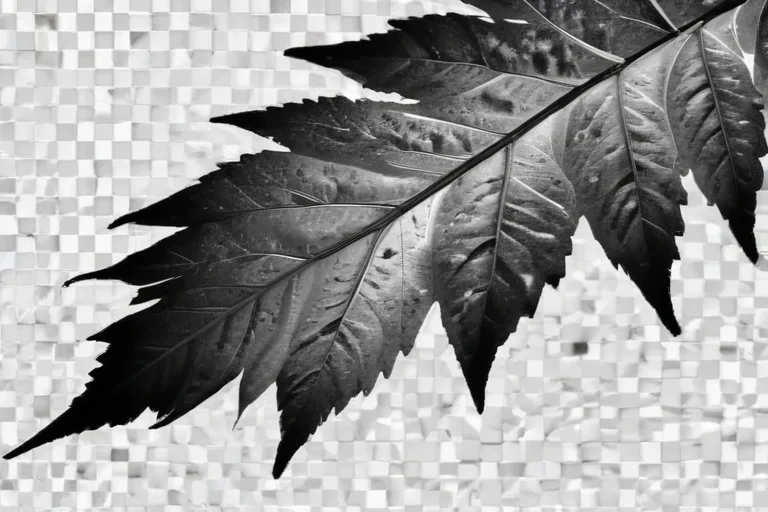 clipart leaf black and white