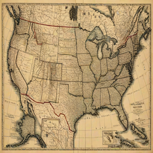 map of the united states of america