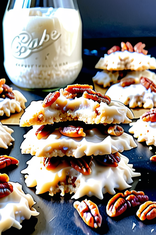 no bake coconut pecan praline cookies