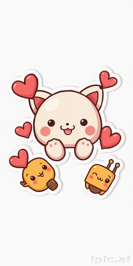 transparent cute stickers