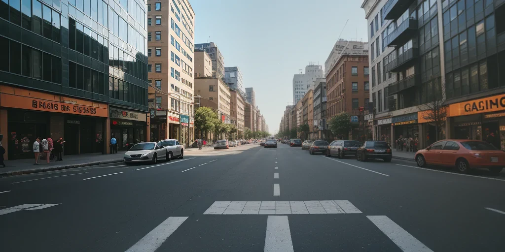 city street background