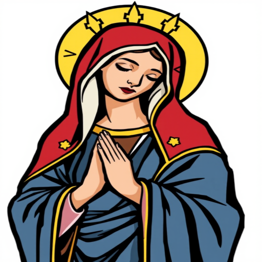 virgin mary clip art