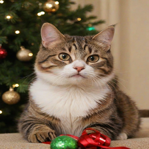 pictures of cats for christmas
