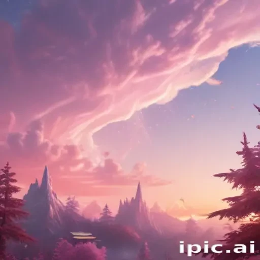 Majestic Mountain Landscape Under a Stunning Pink and Purple Sky