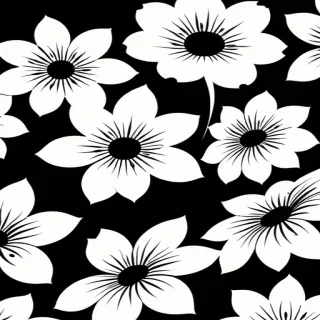 flower background black and white