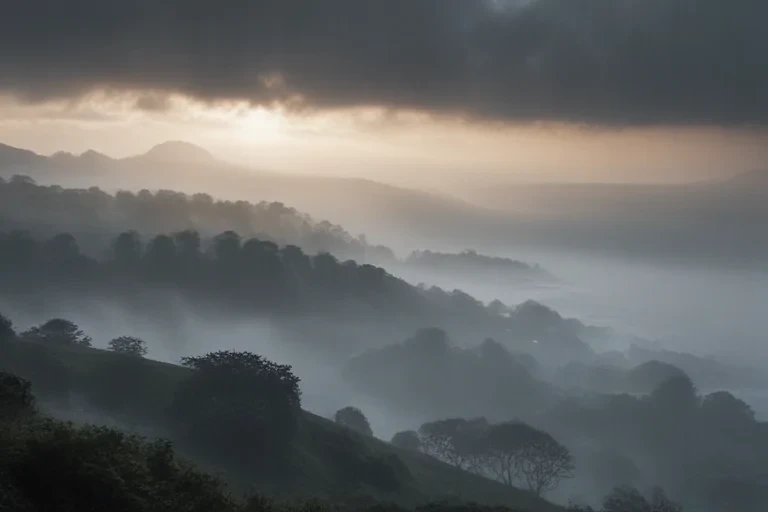 foggy background