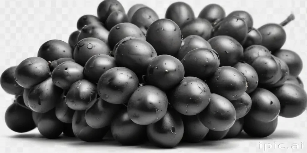 grapes clipart black and white