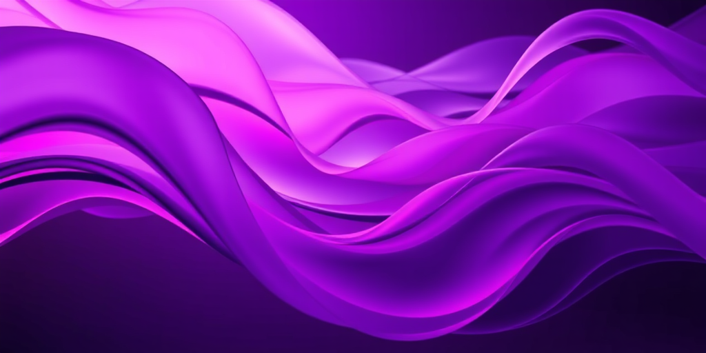 create an abstract image with flowing purple and pink waves, use a Canon EOS R5 camera with a 50mm lens, aperture f/2.8, ISO 100, shot at a low angle with soft focus and high saturation to enhance the colors and smooth transitions