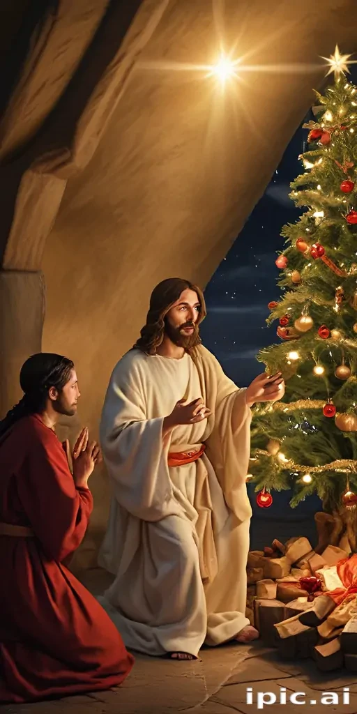 jesus at christmas images