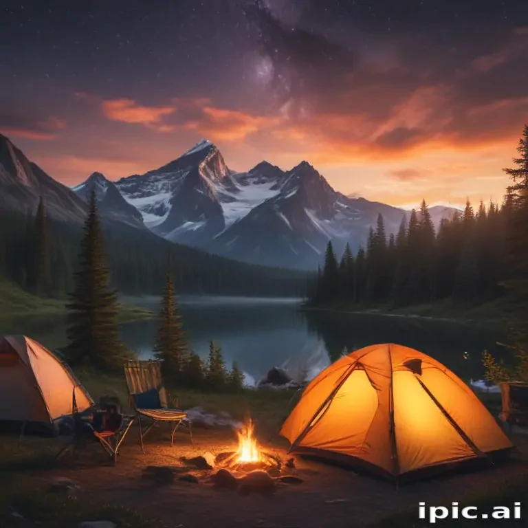 camping background pic