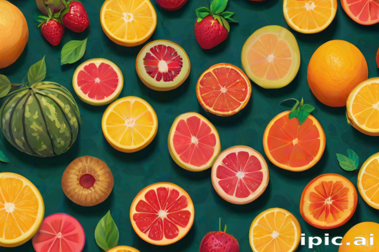 aesthetic fruit background