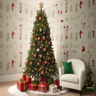 cute christmas tree wallpaper