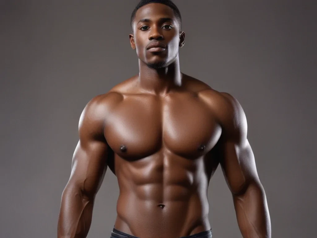 black male shirtless