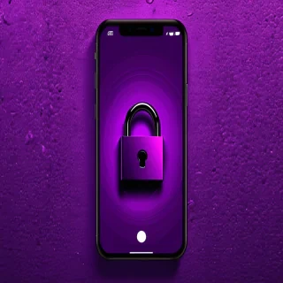 purple lock screen