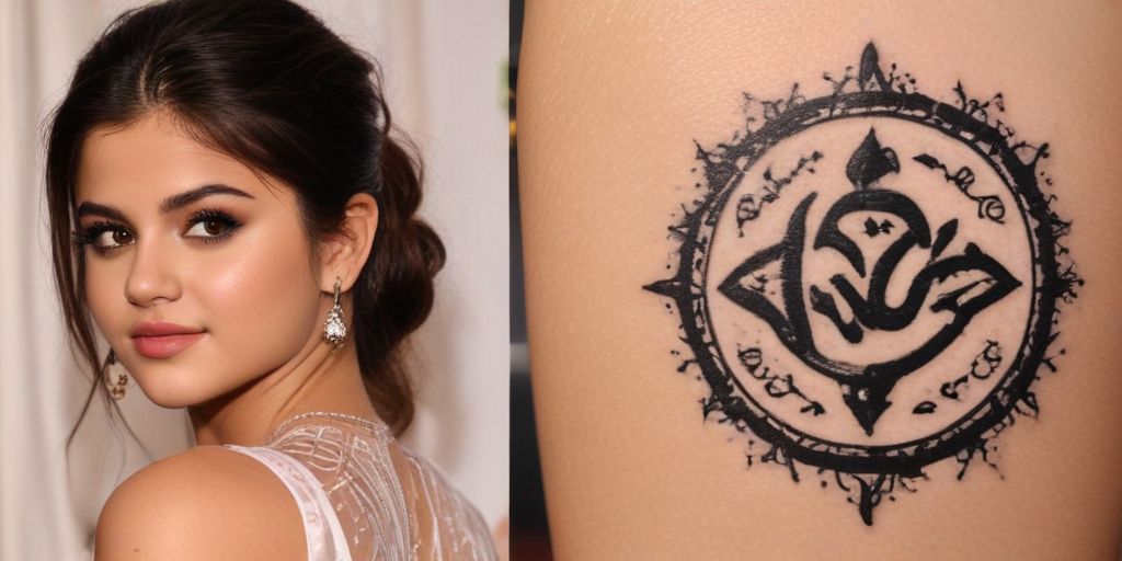 selena gomez arabic tattoo