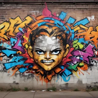 graffiti art background