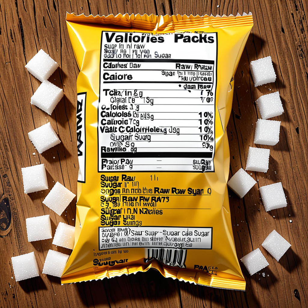 sugar in the raw packet calories