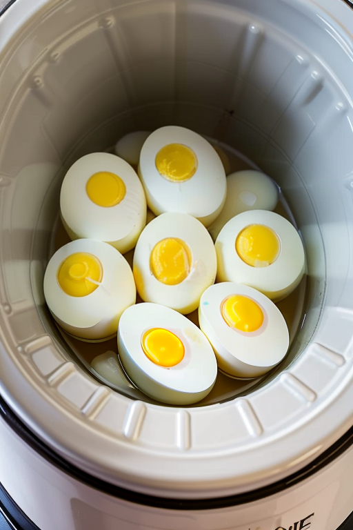 hard boiled eggs in the crock pot
