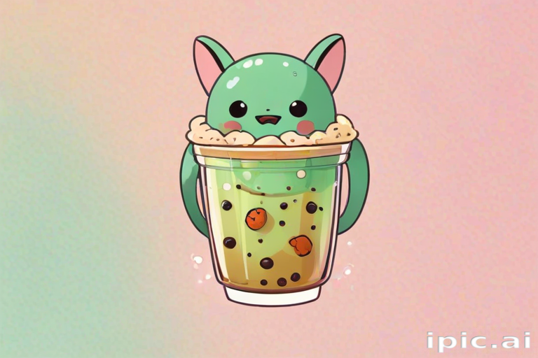 cute boba backgrounds