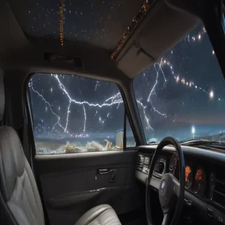 inside car background