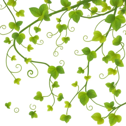 generate a digital illustration of swirling green vines and leaves with varying shades of green, focusing on intricate details and smooth curves, shot with a high-resolution DSLR camera at f/2.8, 50mm lens, 1/200s shutter speed, with soft natural lighting.