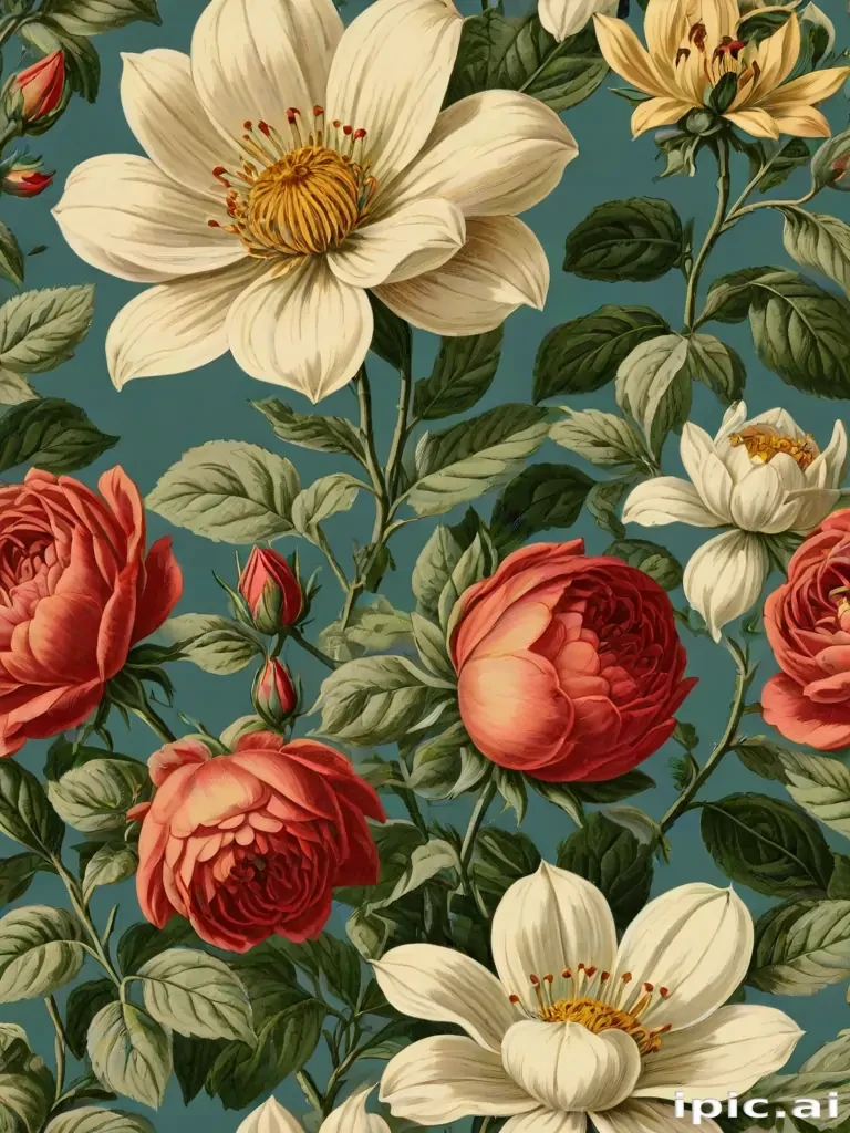 vintage flower illustration