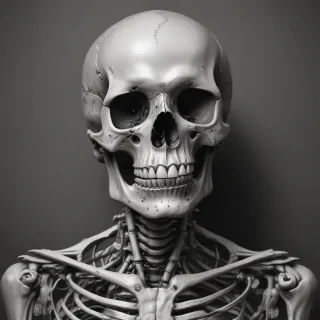 creative skeleton drawings