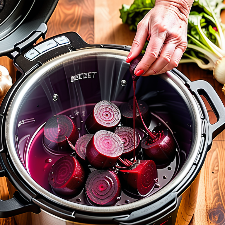 cooking beetroot in a pressure cooker