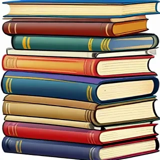 stacked books clip art