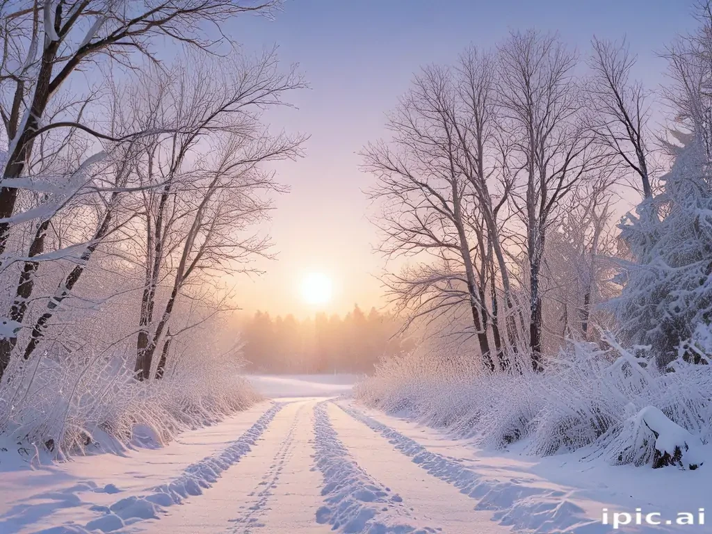 winter zoom background