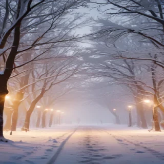 winter zoom background