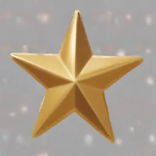 gold star sticker png