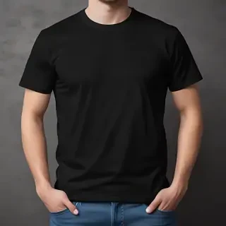 black tee shirt mockup