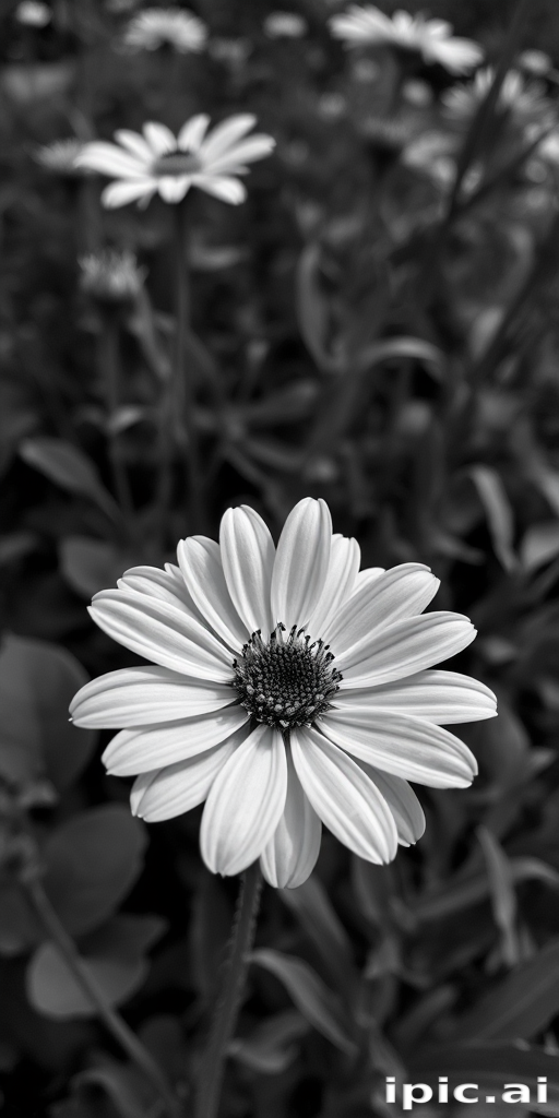 flower images black and white