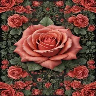 rose border png