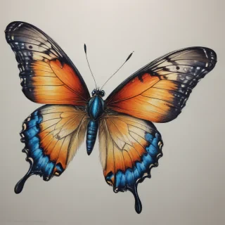 drawing butterfly