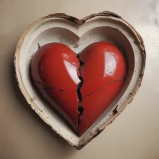broken heart aesthetic