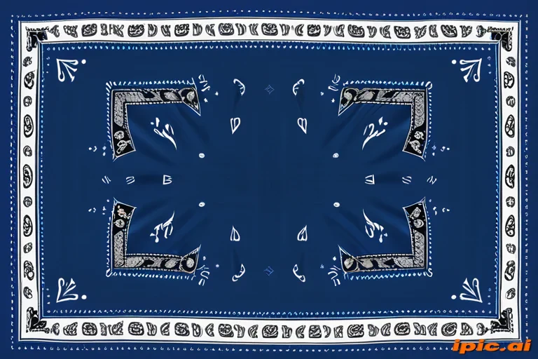 blue bandana background