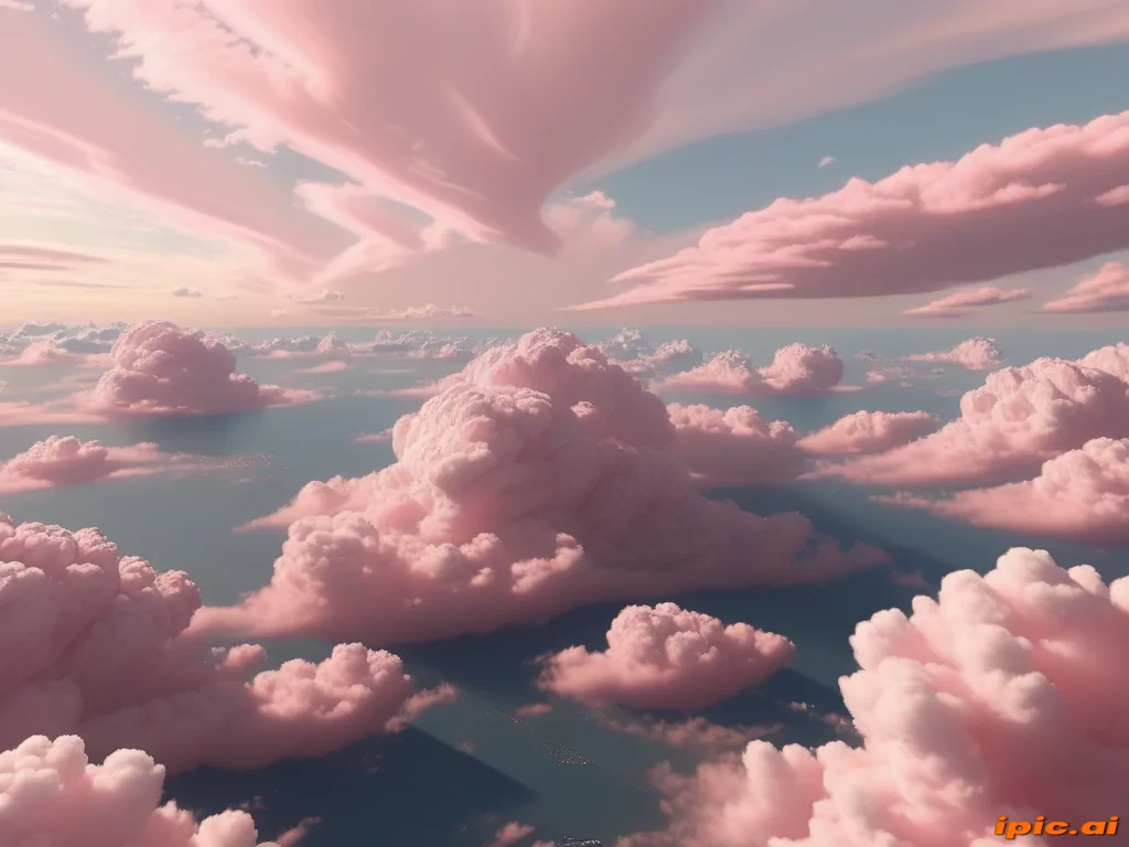 aesthetic pink clouds