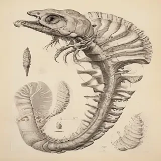 fossil drawing