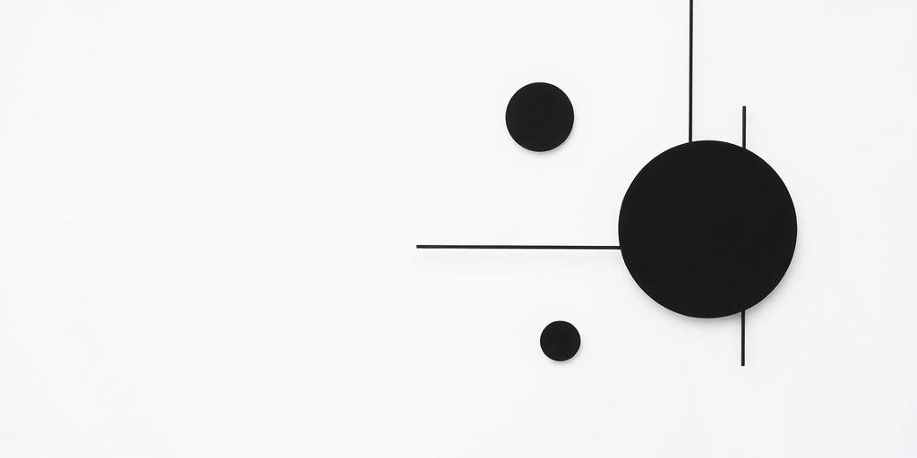 Create a high-resolution image of abstract black and white shapes on a clean background, using a DSLR camera with a 50mm lens, aperture set to f/2.8, shutter speed of 1/125s, and ISO 100, shot from a top-down view with soft, diffused lighting to enhance contrast and clarity.