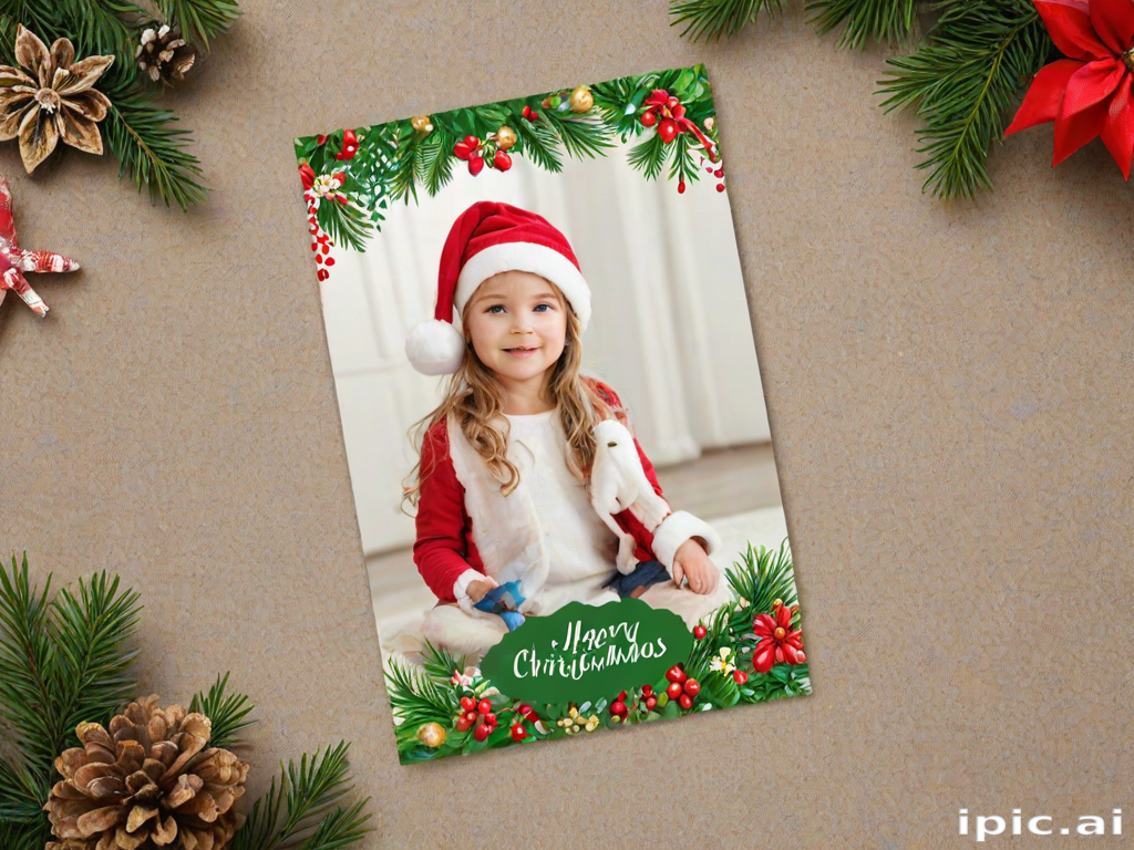 christmas card template psd
