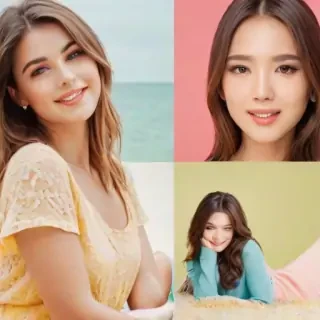 cute women background
