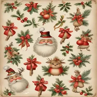 free printable vintage christmas images