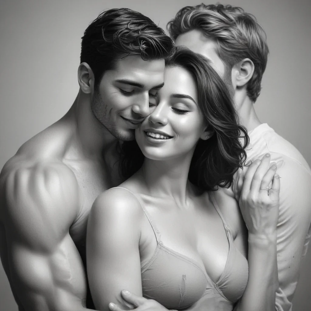 couple drawing poses