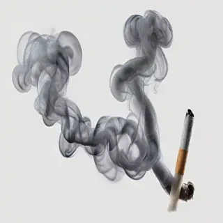 smoke no background
