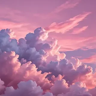 aesthetic pink clouds